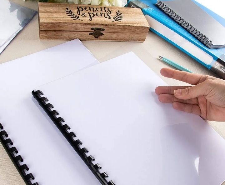 Copy Cover / Transparent Copier Sheet (Plastic Sheets Thin for Notebook Cover) Size 40 × 60 cm (12 Sheets)