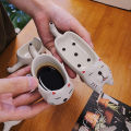 Cartoon Cat / Rabbit Sauce Dishes Ceramic Pot Sauce Dipping Dishes Kitchen Knife And Fork Holder Table Decoration.