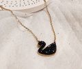 beautiful swan duck necklace with gold chain for girls and woman. 