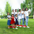 3/4/5/6 people outdoor children's sports toys games giant footstep team cooperation fun sports indoor External team game props.