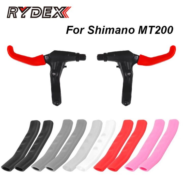 PYDEX Bicycle brake lever Protectors For shimano mt200 deore m6100 MTB handlebar grips Bike Handle Brake lever Silicone cover