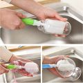 1PC Feeder Brush Foam Removable Sponge Baby Bottle Brush Newborn Feeding Milk Bottle Nipple Brush Cleaner Cleaning Tool Washing Tool. 