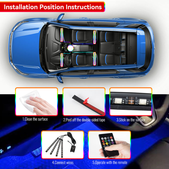 RGB%20Automotive%20Atmosphere%20Decorative%20Lamp%20Led%20Interior%20Light%20Strip%20Car%20Foot%20Ambient%20Lights%20with%20USB%20Cigarette%20with%20Remote%20Voice%20-%20Image%206
