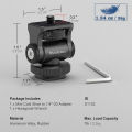 Minifocus DSLR Camera Monitor Mount 180° Tilt Adjustable Monitor Holder Flash LED Fill Light with Cold Shoe for   . 