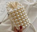 Beaded pearl bag. 