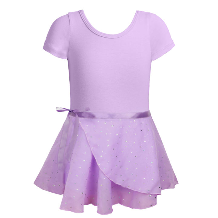 Popular%20Toddler%20Gymnastics%20Leotard%20for%20Girls%20Dance%20Short%20Sleeve%20Dancewear%20with%20Skirt%20Ballerina%20Ballet%20Dress%20Outfit%20-%20Image%204