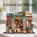 DIY Wooden Doll Houses Figurines Miniatures Dollhouse Assembled Building With Light For Friends   Home Decor Craft. 