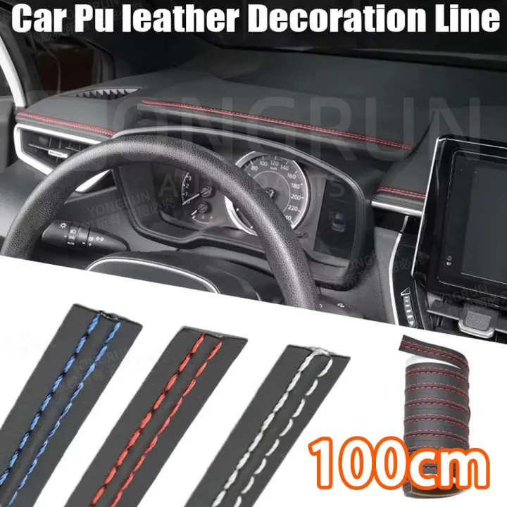 1M Automotive Interior Decorative Strip Leather Decorative Thread ...