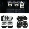 Non-Slip Heavy Duty Alloy Aluminum Pedal Covers for Manual Cars. 