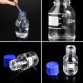 Media Bottle Reagent Culture Bottle Borosilicate Type Glass with Blue Screw Cap & White Graduations Heat Resistant Transparent Glass Lab Media Bottle for Learning Educational & Science Projects 10ml 25ml 50ml 100ml 250ml 500ml 1000ml 2000ml 5000ml 10000ml. 
