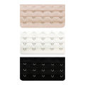 3Pcs Women's Soft & Stretchy 3 Rows X 5Hooks Bra Extenders. 