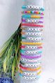 Name bracelet beads handmade customized. 