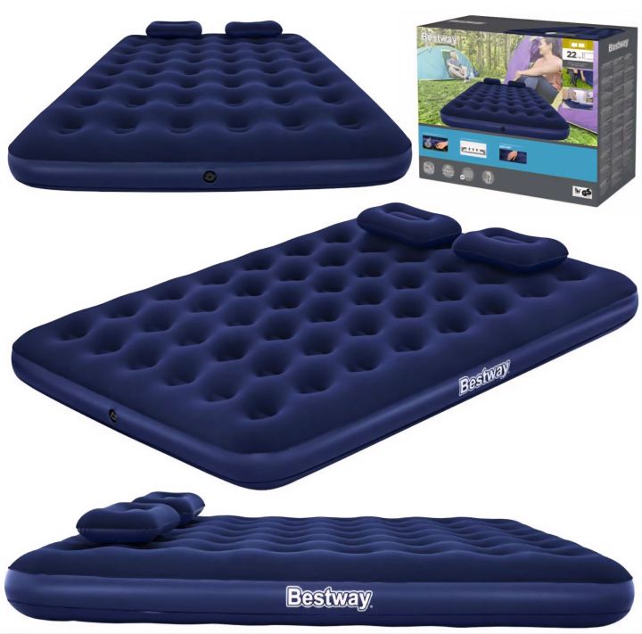 Bestway%20Air%20Mattress%20With%20Pump%20203%20%C3%97%20152%20%C3%97%2022%20cm%20%7C%20Double%20Size%20Inflatable%20Bed%20-%20Image%202