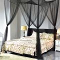 Quadrangle Mosquito Net Floor To Ceiling Bed Curtain Double Opening Mosquito Net Mosquito Proof Net Cover Fit for All Bed Sizes.