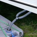 Three-way Drain Y Pipe Double Sink Motorhome Caravan Waste Water Outlet Kitchen Basin Pipe Barbed Hose Water Fuel Air Connector.