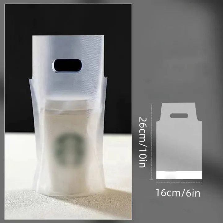 50pcs%20Single%20and%20Double%20Cup%20Milk%20Tea%20Packaging%20Bags%20Frosted%20Transparent%20Disposable%20Beverage%20Plastic%20Bags%20Coffee%20Takeout%20Tote%20Bag%20-%20Image%205