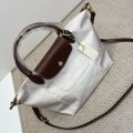 Auth LongChampˉ Paris Le Pliage Top Handle Bag/Crossbody Bag 7 Colors Small Version 28/20x22cm. 