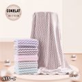 RK soft jumbo bath towel polyester material 70 cm x 140cm | plain adult towel | absorbent bath towel | cod. 