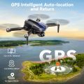 GP.S Drone with 4K Camera for Adults, Dual Camera 5G WiFi FPV Live Video Drone Brushless Motor, Easy Auto Return Home, Follow Me and Outdoor Carrying Case. 
