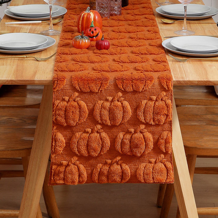 Halloween%20Rust%20Table%20Runner%20Fall%20Pumpkin%20Ghost%20Party%20Dining%20Decorations%20Thanksgiving%20Dining%20Table%20Harvest%20Decor%20-%20Image%203