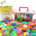 60/100/200pcs Early Education Insert Bag Snowflake Buliding Block Set Baby Puzzle Plastic Assembling Buliding Blocks Toys DDJ.