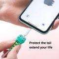 2pcs Cartoon USB Cable Protector Data Line Cord Protector Protective Case Cable Winder Cover For iPhone Android Charging Cable. 