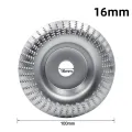 4 Inch Angle Grinder Wood Carving Disc Woodworking Grinding Shaping Wheel Abrasive Rotary Tool for 16/22mm Bore Angle Grinders. 
