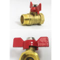 1/2"Garden Hose Shut Off Valve Full Flow Heavy Duty Brass External Butterfly Valve Right Angle Valve Threaded Water Heater Valve. 