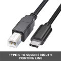 USB Type C to USB Type B 2.0 Cable for New MacBook Pro HP Canon Brother Epson Dell Samsung Printer Type C Printer Scanner Cables. 
