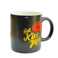 Matt Black Colour Straight 11Oz Ceramic Mug For Coffee And Tea. 