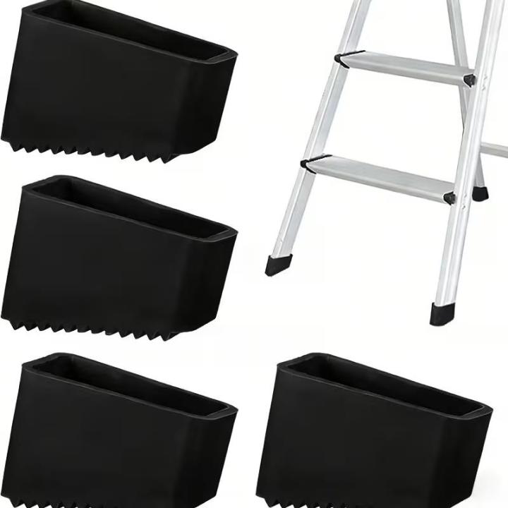 4/8pcs Ladder Anti-Slip Feet – Heavy-Duty Replacement Caps, Textured, Durable for Indoor/Outdoor