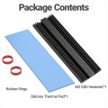 M.2 SSD Heatsink, Aluminum NVMe Radiator 2280 Solid State Drives Cooler With Silicone Thermal Pad For PS5 Laptop Desktop. 