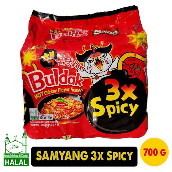 Samyang 3x Spicy Ramen Noodles Pack of 5