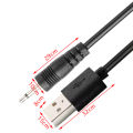 USB To 2.5MM Mono Power Cable AUDIO DC Charging Vibrator Charger Cord For Rechargeable Wand. 