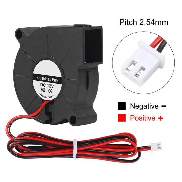 12/24V%20DC%205015%20Blower%20Fan%2050mmx15mm%20Blower%20Turbine%20Turbo%20Dual%20Ball%20Bearing,%20Cable%20Brushless%20Cooling%202PIN%20for%203D%20Printer%20-%20Image%204