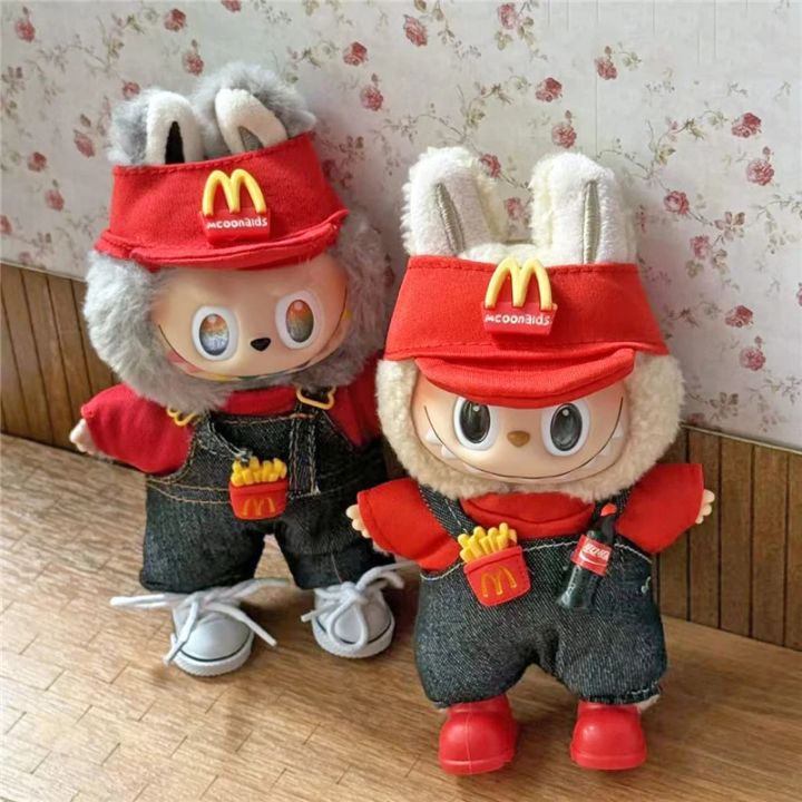 Workwear%20Outfit%20Clothes%20For%20Labubu%20Doll%20Fast%20Food%20French%20Fries%20Hamburgers%20Fahsion%20Coffee%20Apron%20Cosplay%20Clothing%20Accessories%20-%20Image%202