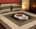 Embroidered Patch Work King Size BedSheet - High Quality - Cotton Double Bedsheet Embroided by Dazzling point. 