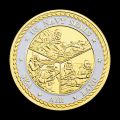United States Naval Special Warfare Command Navy Seals Collectible Golden Plated Souvenir Coin Commemorative Coin Challenge Coin. 