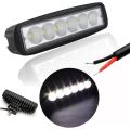 1/2set 18W 6 Led Car Work Light Offroad Spotlight High Bright Aluminum Alloy Waterproof Auto SUV Headlights Driving Lamp 12V. 