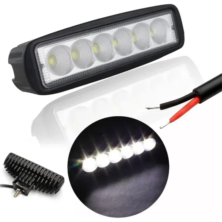 1/2set%2018W%206%20Led%20Car%20Work%20Light%20Offroad%20Spotlight%20High%20Bright%20Aluminum%20Alloy%20Waterproof%20Auto%20SUV%20Headlights%20Driving%20Lamp%2012V%20-%20Image%205