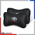 2PCs New Premium Quality Car Toyota logo neck pillow. 
