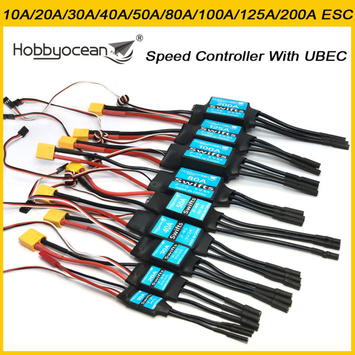 ESC Sans Balais 50A V2 Avec UBEC – Pour Drone, Quadcopter, Hélicoptère RC – 2-4S – Réparation Et Upgrade