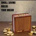 Money Saving Box for Adult and Kids 1 Lakh Wooden Piggy Bank. 