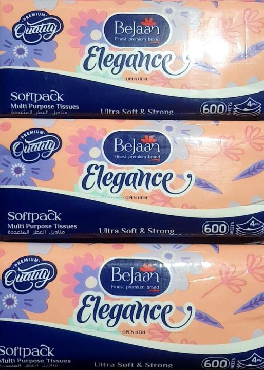 Bejaan finest premium brand tissue 6 pcs in 1 mega pack