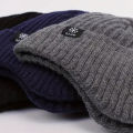 Winter warm woolen hat for middle-aged and elderly people, men's one-piece snowflake ear protection, thickened knitted hat for a.