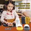 50pcs Disposible Round Egg Yolk Crisp Moon Cake Box Square Plastic Mooncake Dome Boxes Packaging Dessert Mousse Trays Container. 