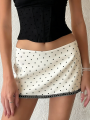 SUCHCUTE  Polka Dot Low-Waist Mini Skirt Fashion Casual   Vacation Clothes Summer All match Skirt  Grunge Fairycore Coquette. 
