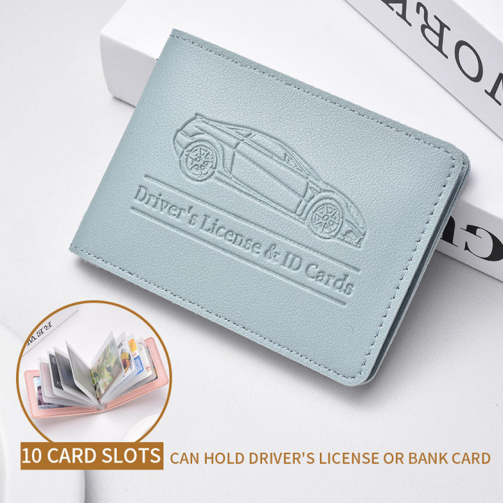 Driver's%20License%20Holder%20Pu%20Leather%20Cover%20Car%20Driver's%20License%20Protective%20Case%20Multi-Function%20Credit%20Card%20Bag%20-%20Image%202