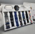 H20 Ultra Smartwatch 10 in 1 Ultra Smart Watch With ( 7 Straps + Silicone case + Earbuds ) Full HD Display High Quality Watch. 