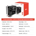 GSCOOL G-200 2heat pipe Air-cooled Radiator 90mm fan CPU Cooler For LGA115x 1700 1200 AMD AM5 AM4. 